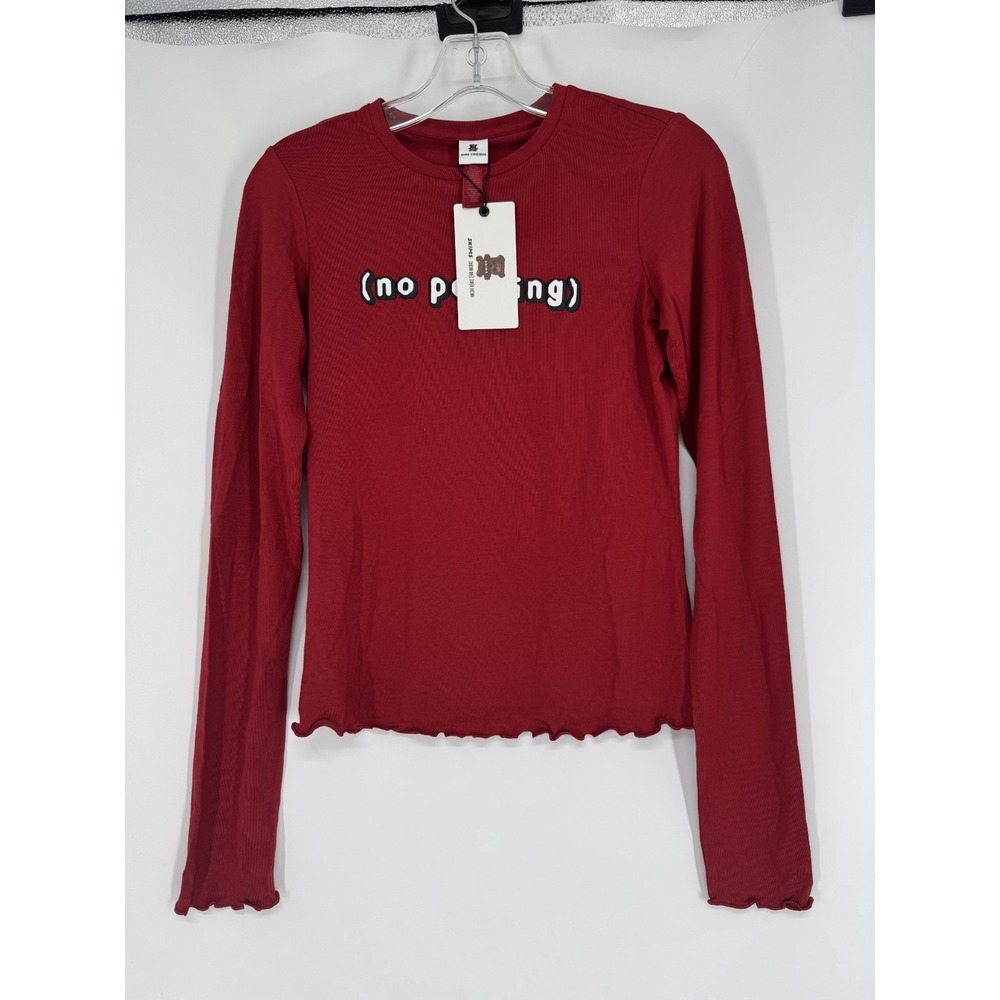 SKIMS x CPFM Sleep No Peeking Shirt Top Women Large Long Sleeve Crew Neck Lounge